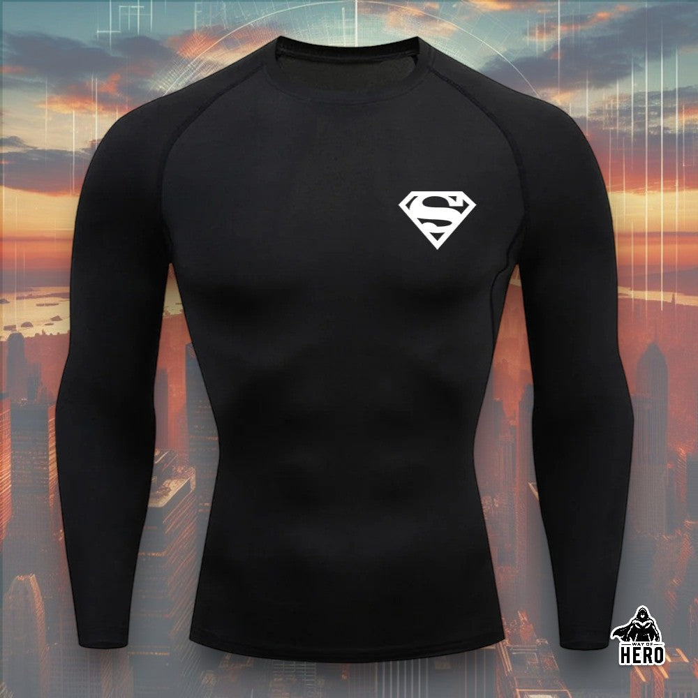 Way Of Hero™ Superman Long Sleeve Compression Shirt