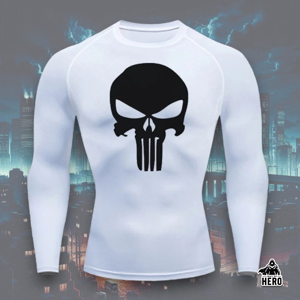 Way Of Hero™ Punisher Long Sleeve Compression Shirt