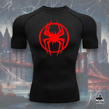 Way Of Hero™ Morales Spider-Man Short Sleeve Compression Shirt