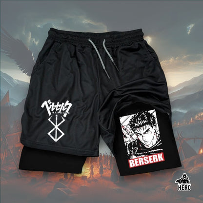 Way Of Hero™ 16 Awesome Print Berserk Breathable Compression Shorts