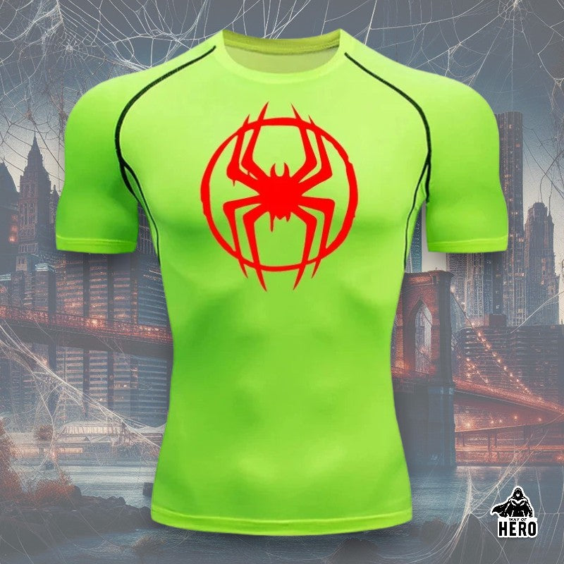 Way Of Hero™ Morales Spider-Man Short Sleeve Compression Shirt