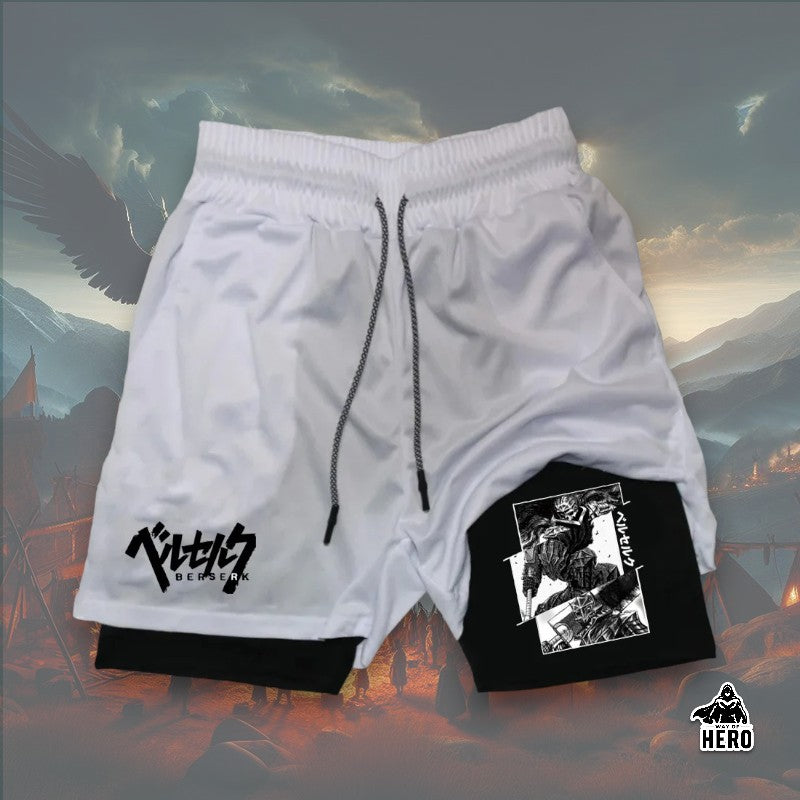 Way Of Hero™ 16 Awesome Print Berserk Breathable Compression Shorts