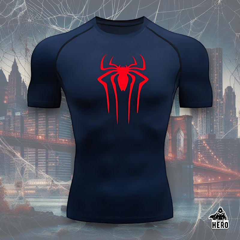 Way Of Hero™ Friendly Spider-Man Short Sleeve Compression Shirt