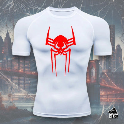 Way Of Hero™ Verse Spider-Man Short Sleeve Compression Shirt