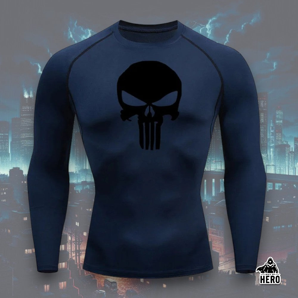 Way Of Hero™ Punisher Long Sleeve Compression Shirt