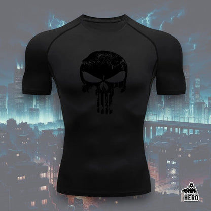 Way Of Hero™ NEW Punisher Short Sleeve Compression Shirt