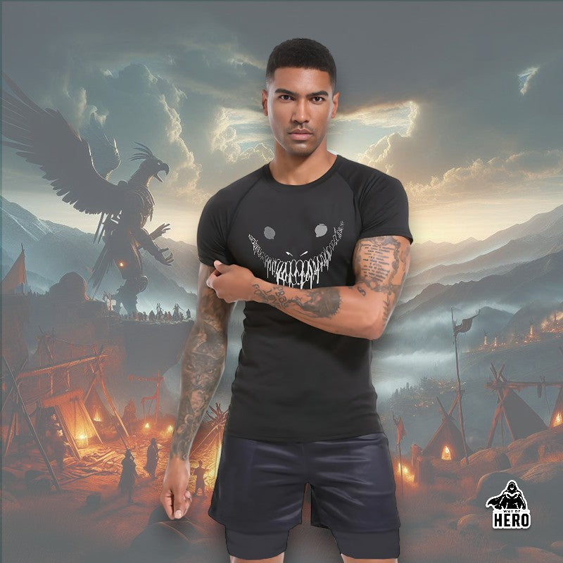 Way Of Hero™ Smile Berserk Short Sleeve Compression Shirt