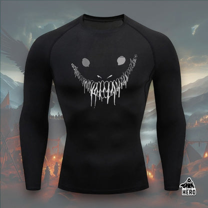 Way Of Hero™ Smile Berserk Long Sleeve Compression Shirt