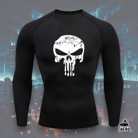 Way Of Hero™ NEW Punisher Long Sleeve Compression Shirt