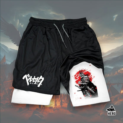 Way Of Hero™ 16 Awesome Print Berserk Breathable Compression Shorts