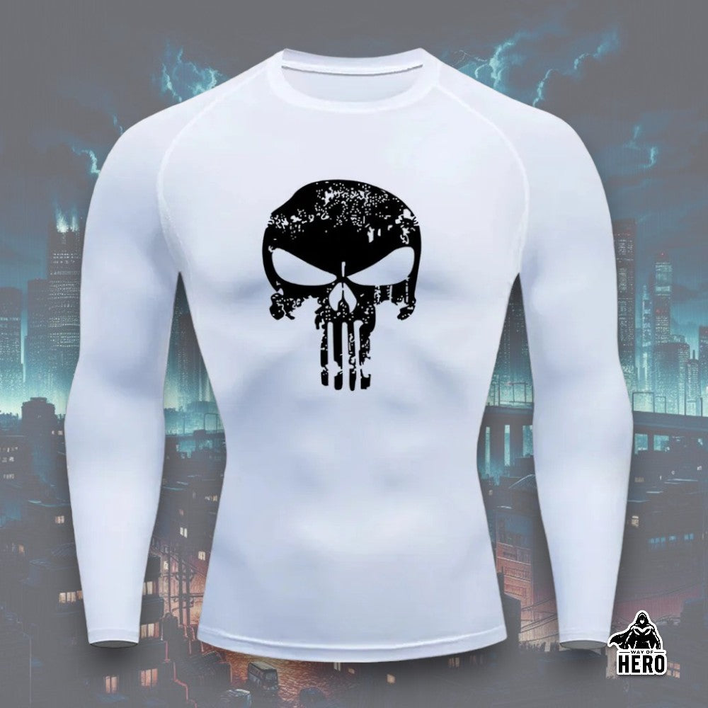 Way Of Hero™ NEW Punisher Long Sleeve Compression Shirt