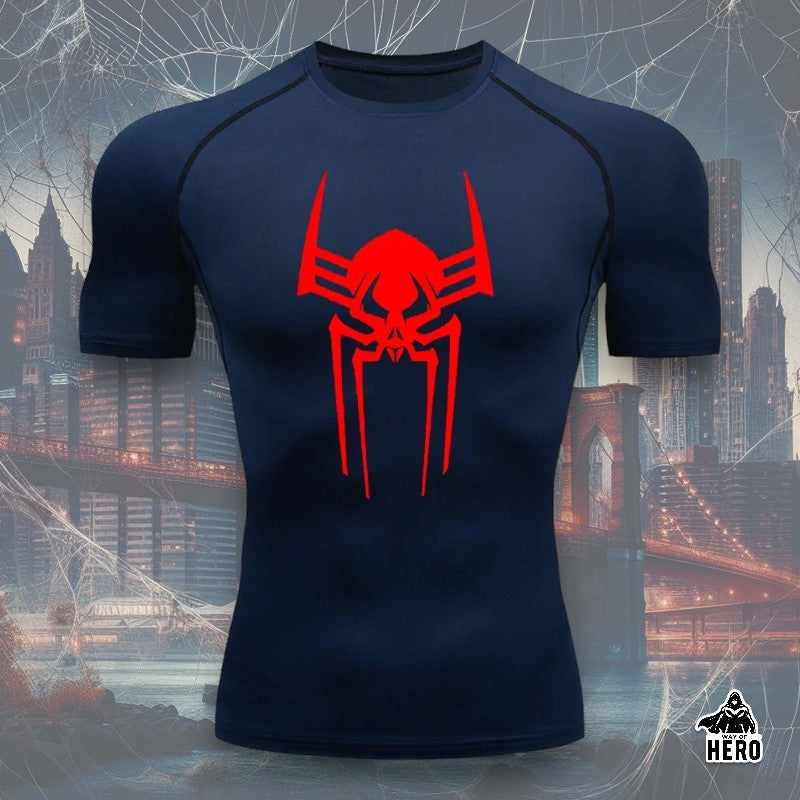 Way Of Hero™ Verse Spider-Man Short Sleeve Compression Shirt