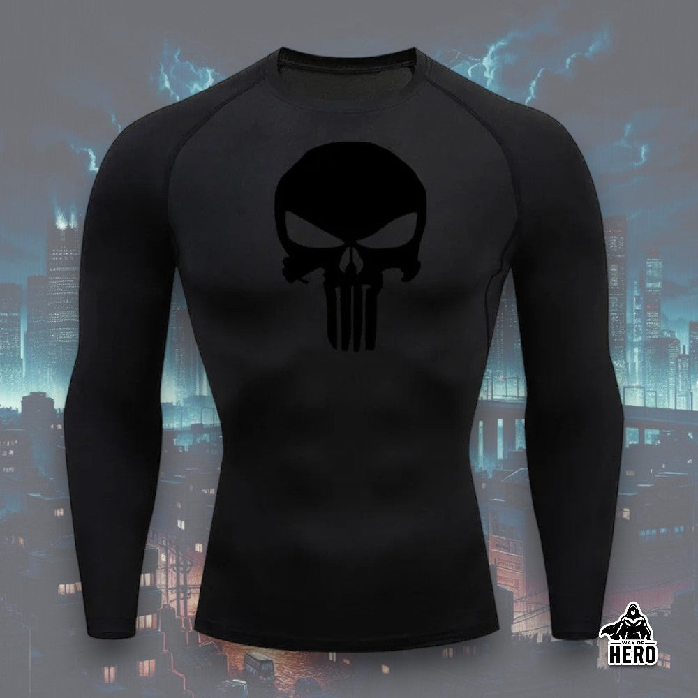 Way Of Hero™ Punisher Long Sleeve Compression Shirt