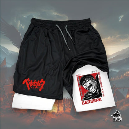 Way Of Hero™ 16 Awesome Print Berserk Breathable Compression Shorts