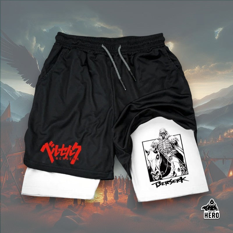 Way Of Hero™ 16 Awesome Print Berserk Breathable Compression Shorts