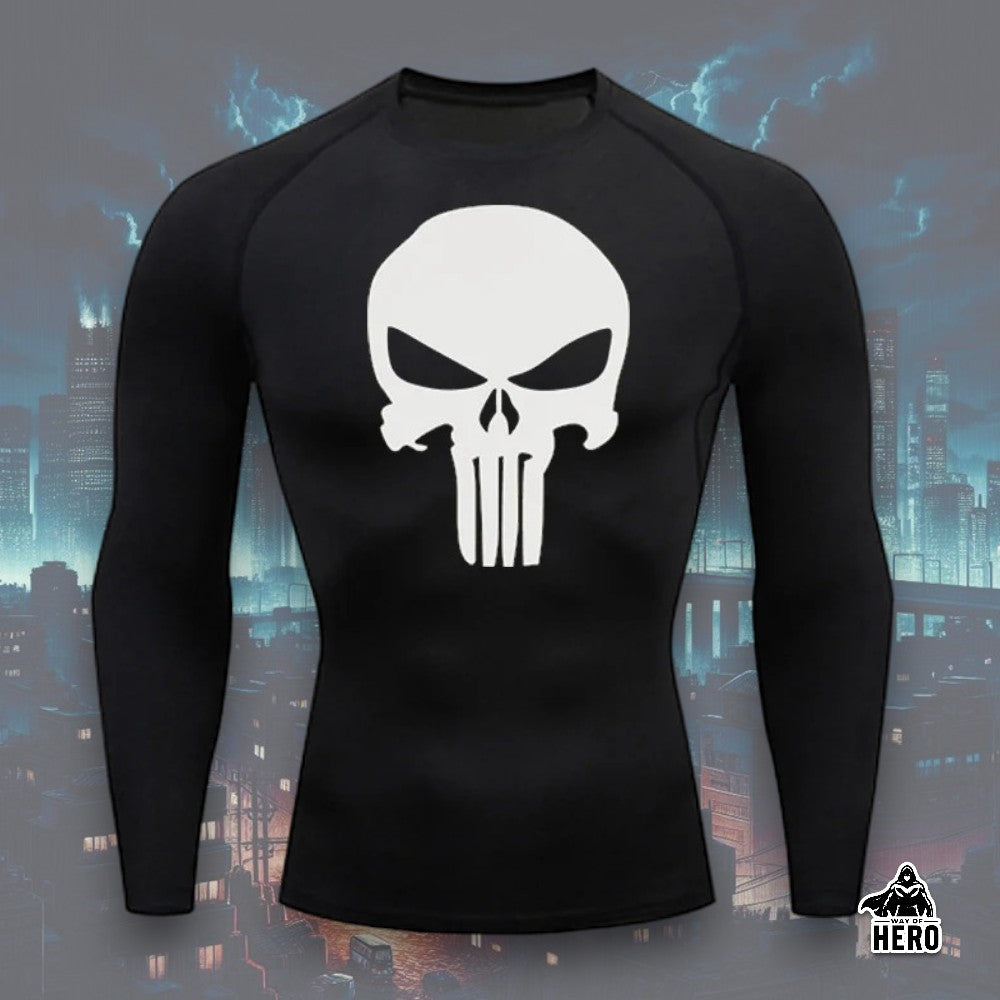 Way Of Hero™ Punisher Long Sleeve Compression Shirt