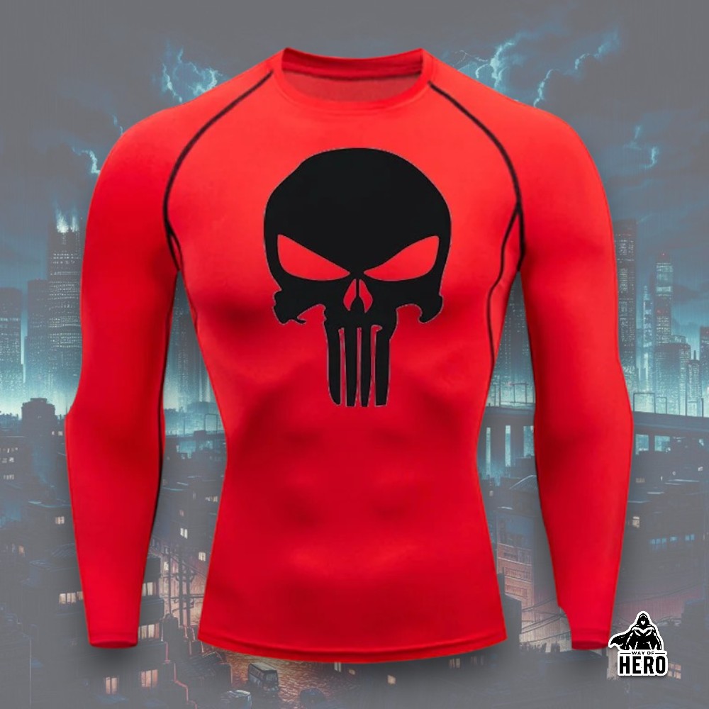 Way Of Hero™ Punisher Long Sleeve Compression Shirt