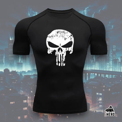 Way Of Hero™ NEW Punisher Short Sleeve Compression Shirt