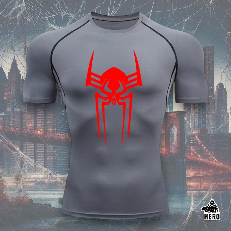 Way Of Hero™ Verse Spider-Man Short Sleeve Compression Shirt