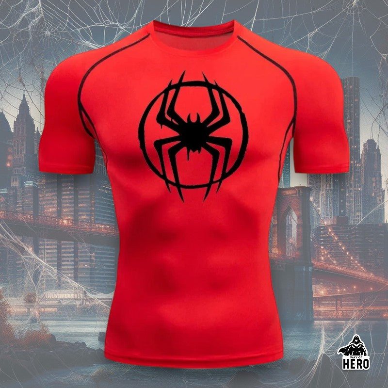 Way Of Hero™ Morales Spider-Man Short Sleeve Compression Shirt