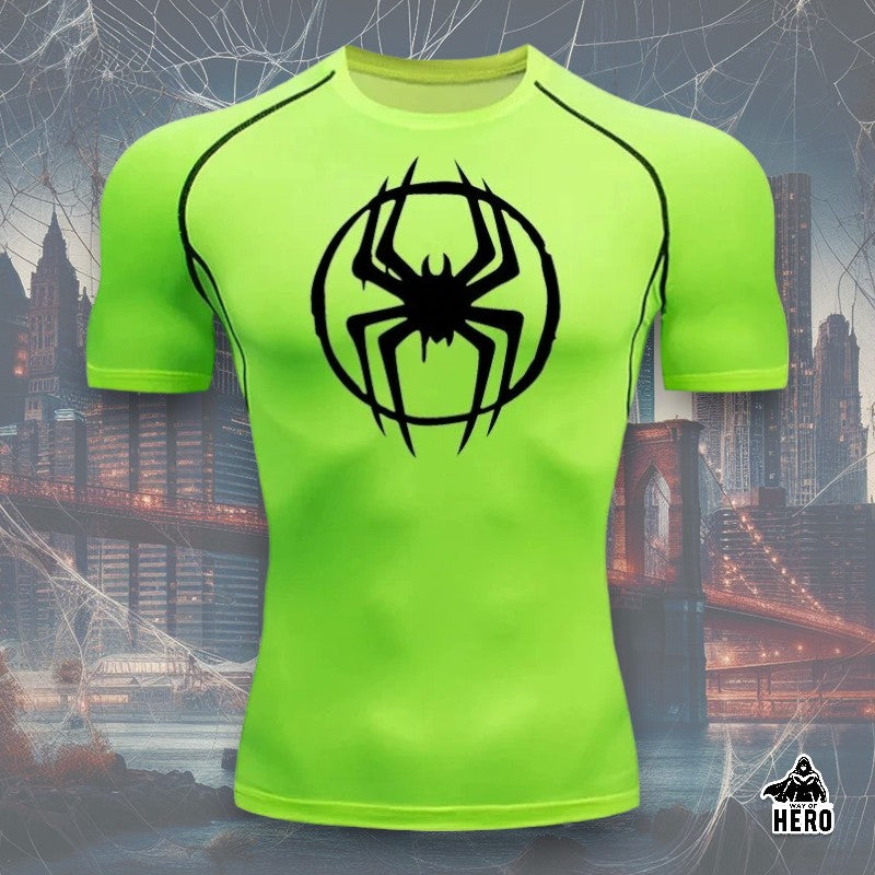 Way Of Hero™ Morales Spider-Man Short Sleeve Compression Shirt