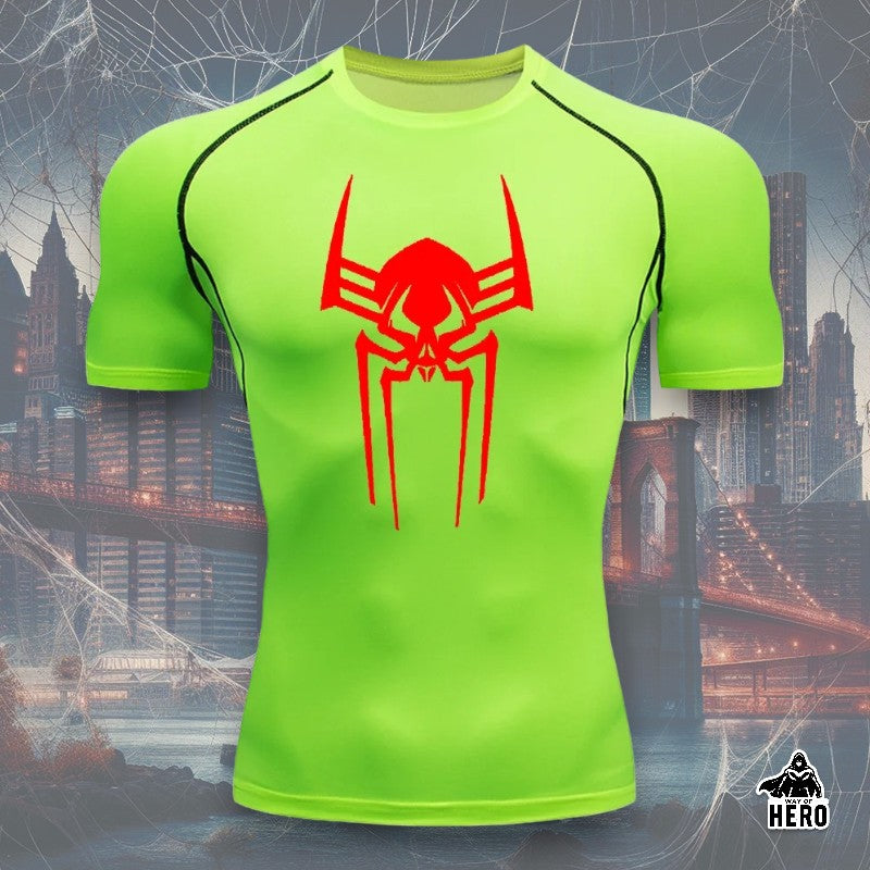 Way Of Hero™ Verse Spider-Man Short Sleeve Compression Shirt