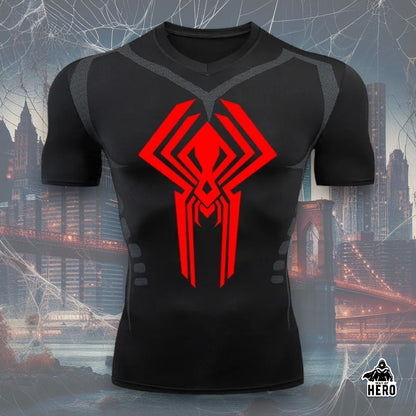 Way Of Hero™ 2099 Spider-Man Short Sleeve Compression Shirt