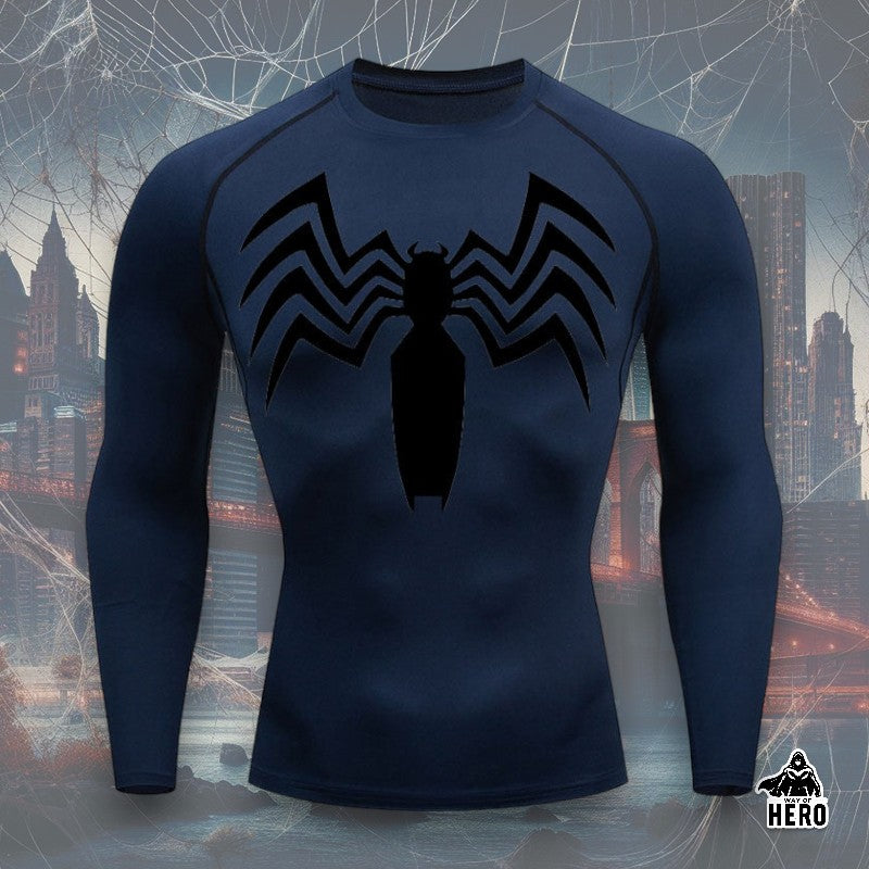 Way Of Hero™ Symbiote Spider-Man Long Sleeve Compression Shirt