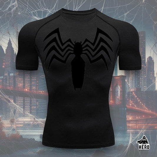 Way Of Hero™ Symbiote Spider-Man Short Sleeve Compression Shirt