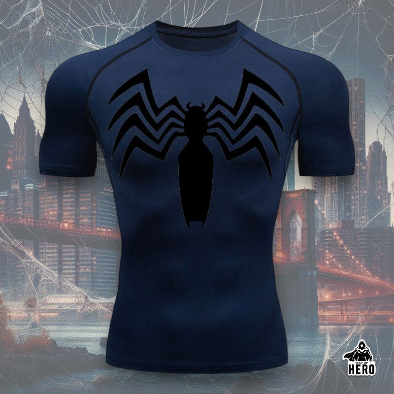 Way Of Hero™ Symbiote Spider-Man Short Sleeve Compression Shirt