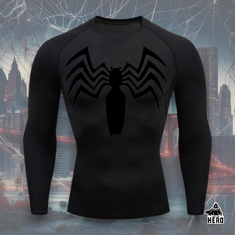 Way Of Hero™ Symbiote Spider-Man Long Sleeve Compression Shirt