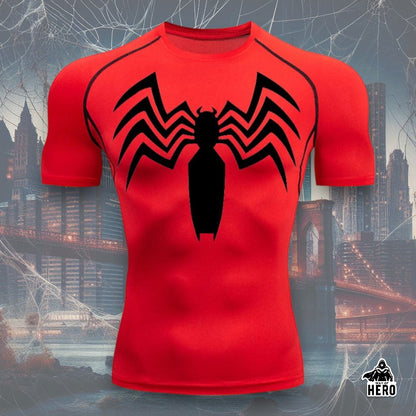 Way Of Hero™ Symbiote Spider-Man Short Sleeve Compression Shirt