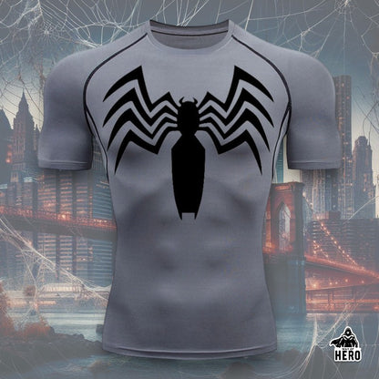 Way Of Hero™ Symbiote Spider-Man Short Sleeve Compression Shirt