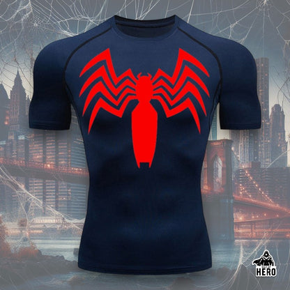 Way Of Hero™ Symbiote Spider-Man Short Sleeve Compression Shirt