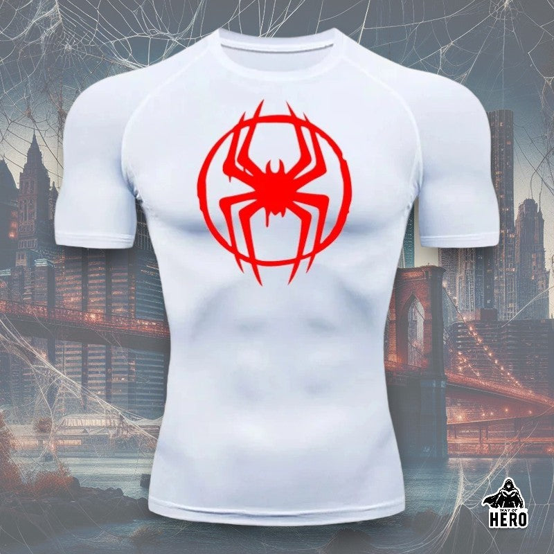 Way Of Hero™ Morales Spider-Man Short Sleeve Compression Shirt