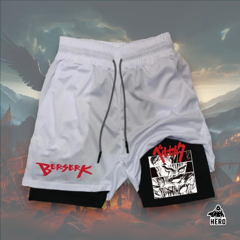 Way Of Hero™ 16 Awesome Print Berserk Breathable Compression Shorts