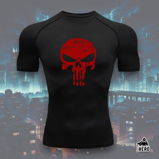 Way Of Hero™ NEW Punisher Short Sleeve Compression Shirt