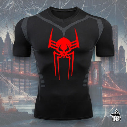 Way Of Hero™ Verse Spider-Man Short Sleeve Compression Shirt