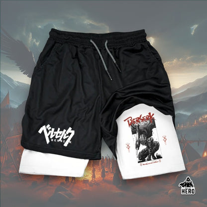 Way Of Hero™ 16 Awesome Print Berserk Breathable Compression Shorts