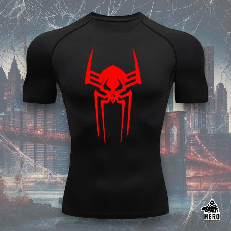 Way Of Hero™ Verse Spider-Man Short Sleeve Compression Shirt