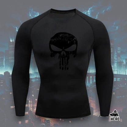 Way Of Hero™ NEW Punisher Long Sleeve Compression Shirt