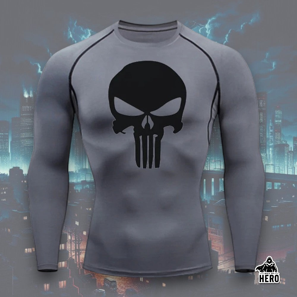 Way Of Hero™ Punisher Long Sleeve Compression Shirt