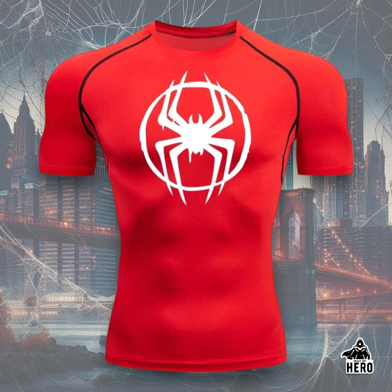 Way Of Hero™ Morales Spider-Man Short Sleeve Compression Shirt