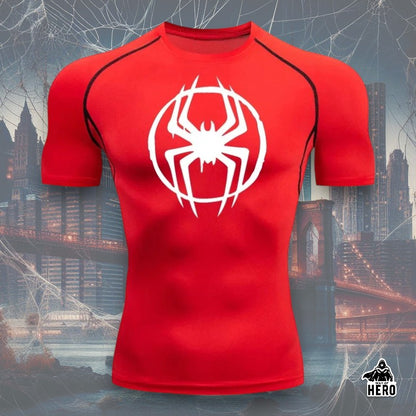 Way Of Hero™ Morales Spider-Man Short Sleeve Compression Shirt