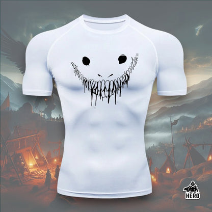 Way Of Hero™ Smile Berserk Short Sleeve Compression Shirt