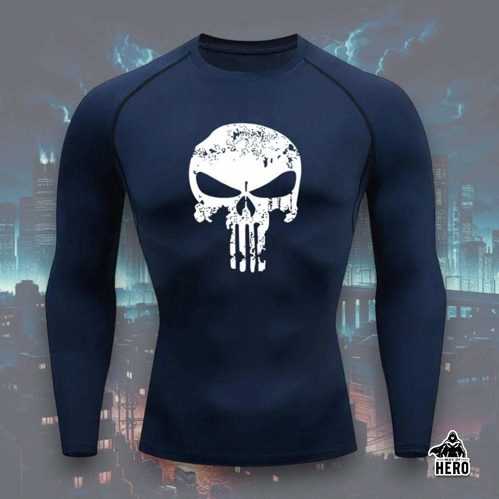 Way Of Hero™ NEW Punisher Long Sleeve Compression Shirt