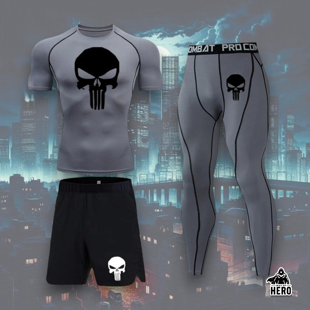 Way Of Hero™ Punisher Compression Suit 3 in 1