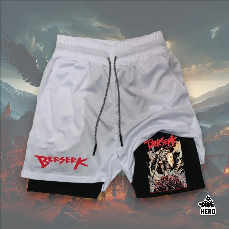 Way Of Hero™ 16 Awesome Print Berserk Breathable Compression Shorts